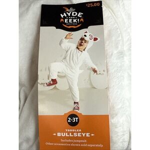 Toddler Hyde & EEK Target BULLSEYE Dog Halloween Costume Jumpsuit Size 2T-3T NWT